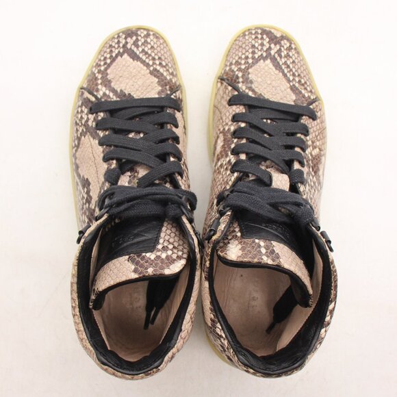 RAG & BONE Women’s Size 39 Kent Hight Top Printed Python Snakeskin Sneakers - Picture 9 of 10